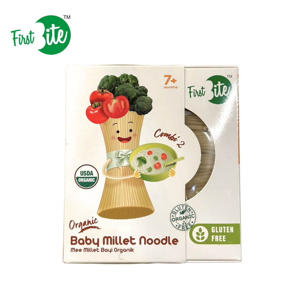 First Bite Organic Baby Rice Noodle - Broccoli & Tomato