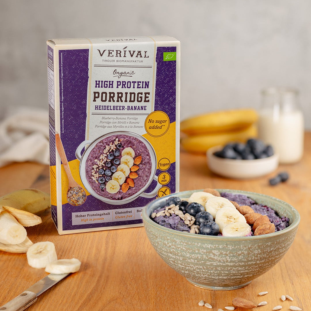 Verival Organic High Protein Porridge Blueberry Banana 400g