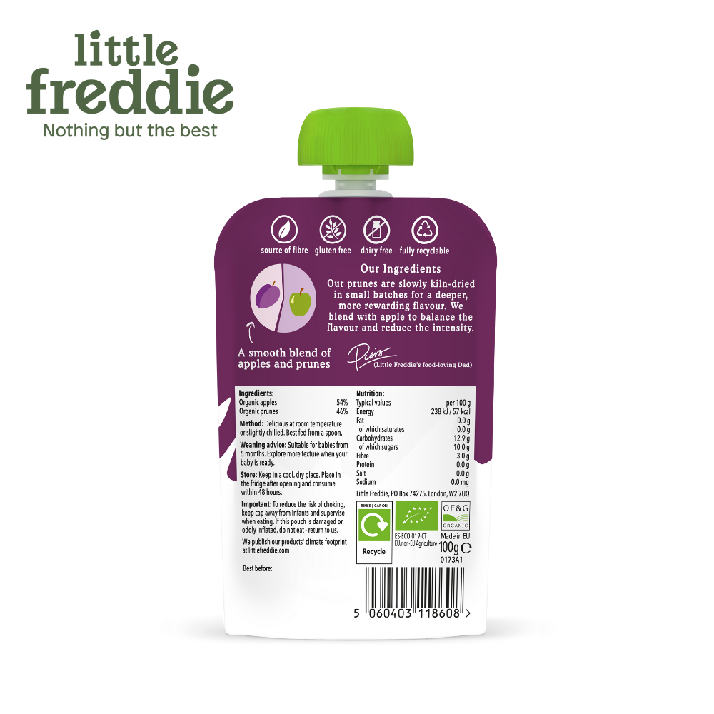 Little Freddie Organic Balanced Prunes & Apples