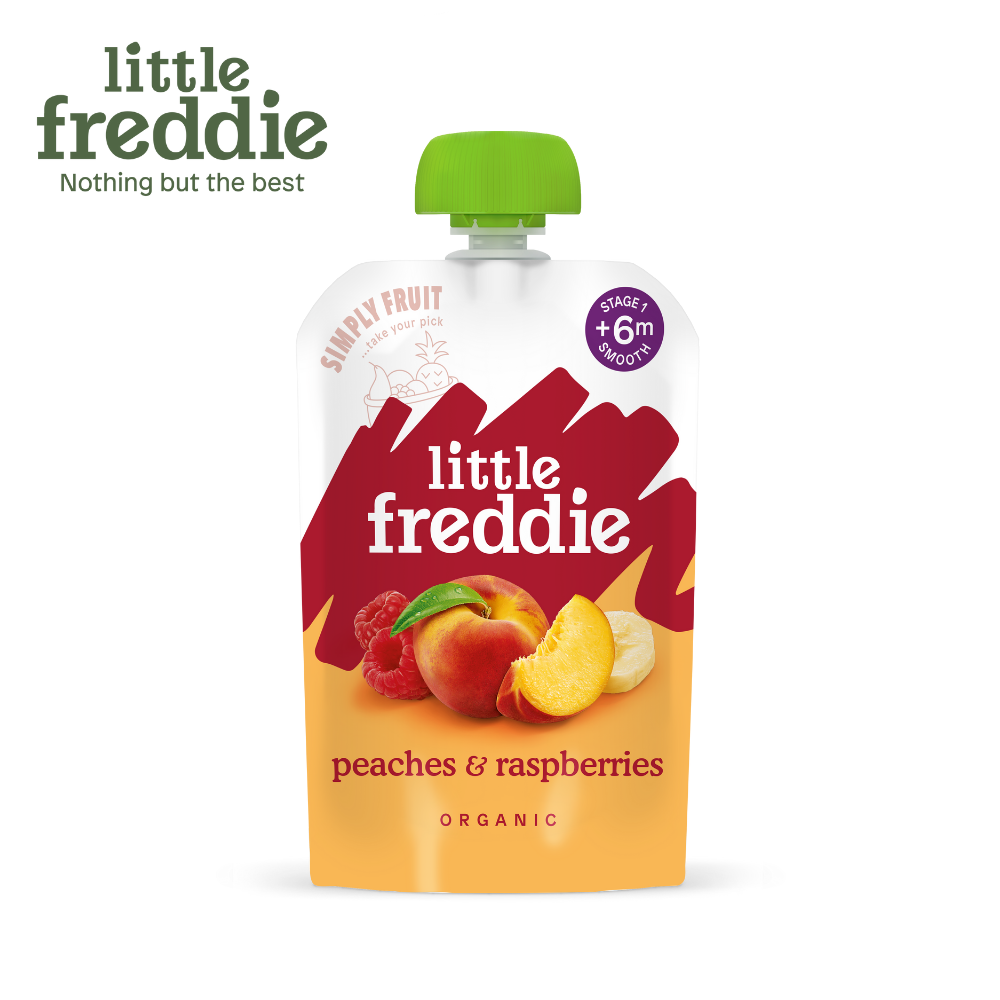 Little Freddie Organic Vibrant Peaches & Raspberries