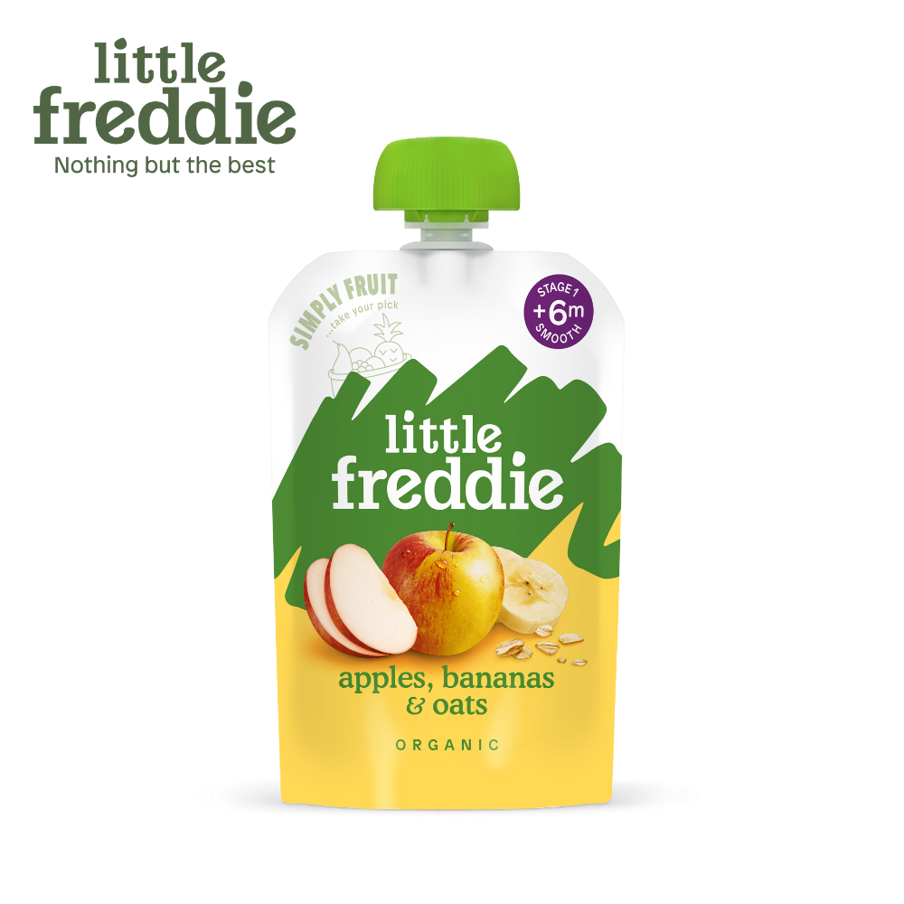 Little Freddie Organic Wholesome Apples, Bananas & Oats