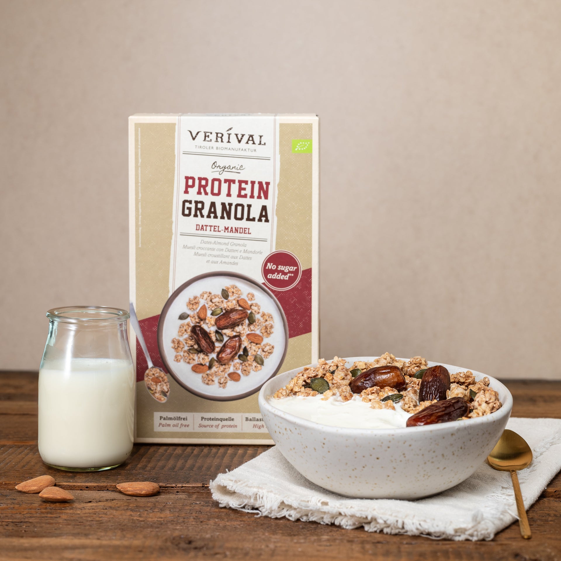Verival Organic Protein Date Almond Granola 325g