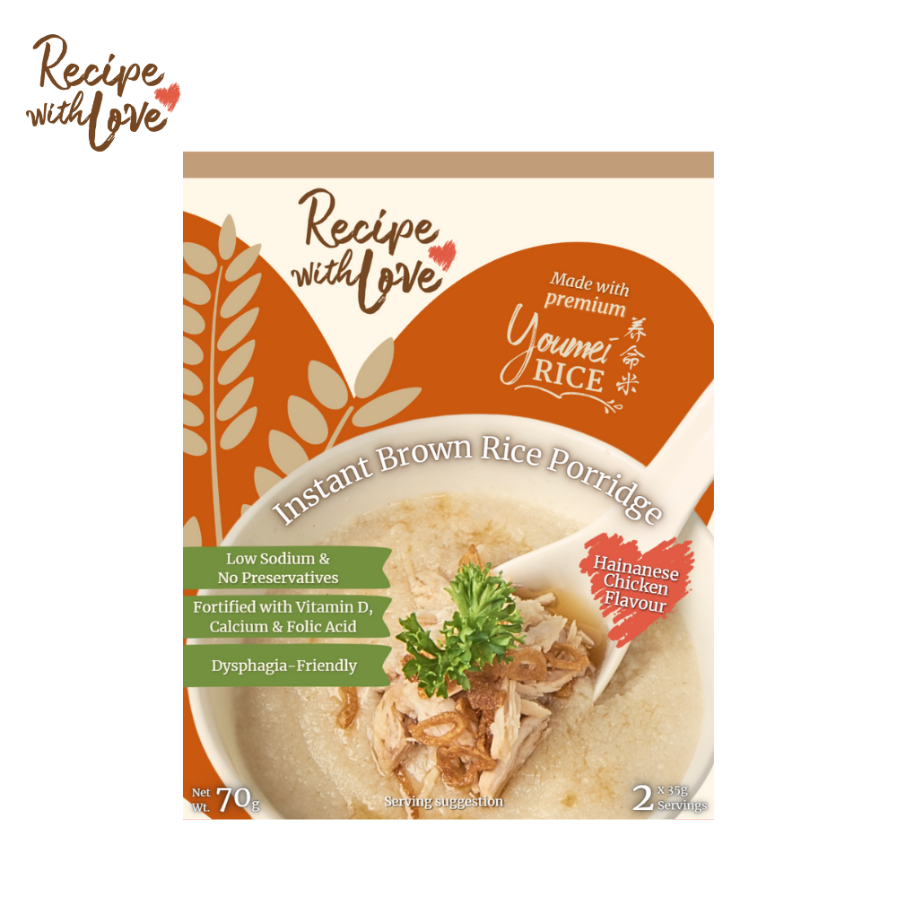 Recipe with Love Instant Brown Rice Porridge - Hainanese Chicken