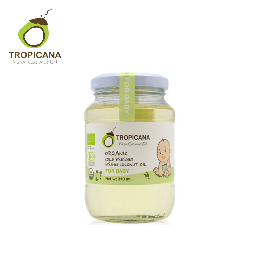 Tropicana Organic Cold Pressed Virgin Coconut Oil 310ml (For Baby)