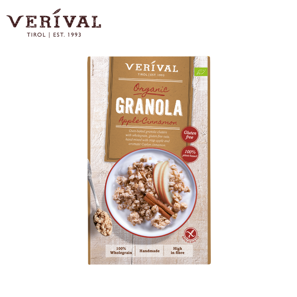 Verival Organic Apple Cinnamon Granola 325g