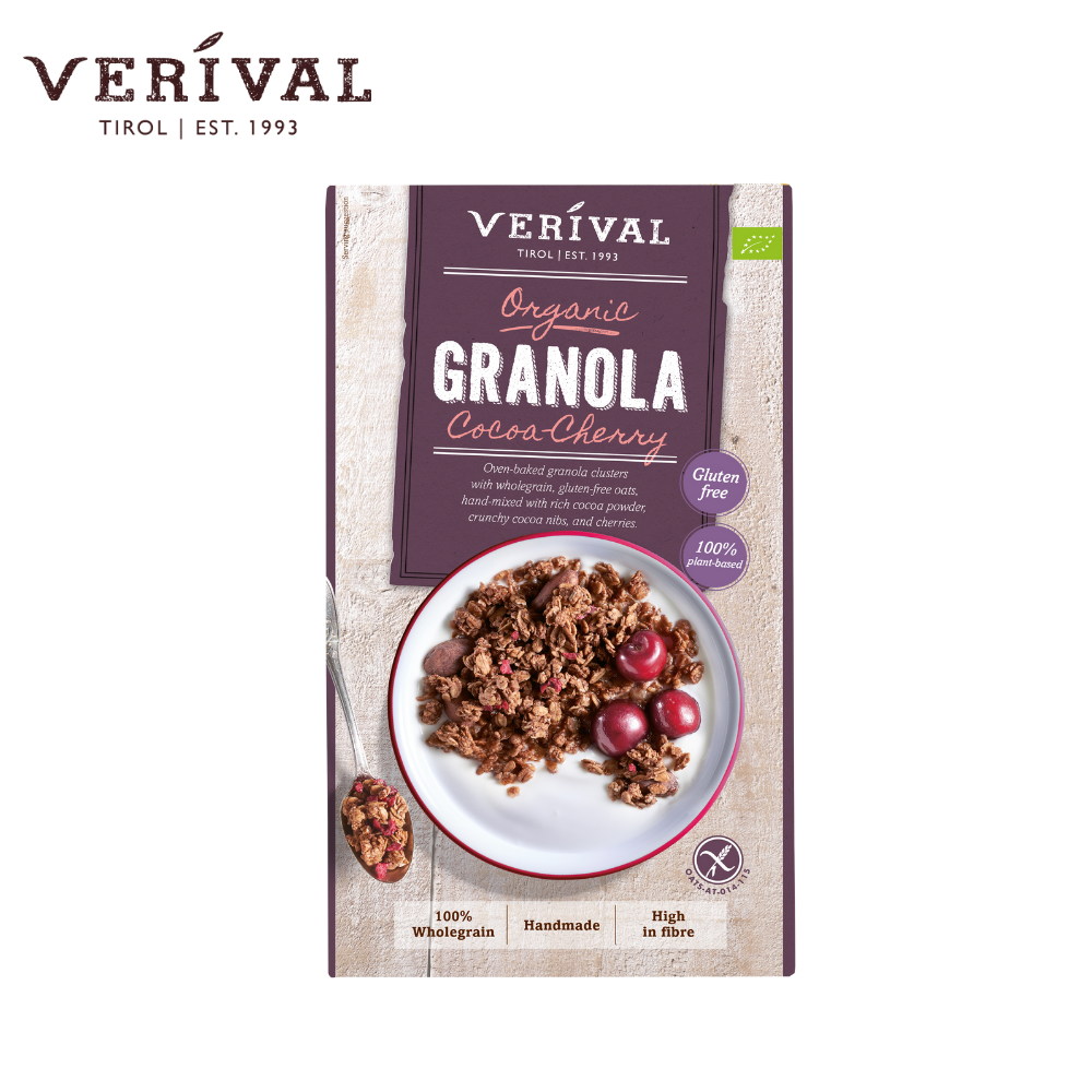 Verival Organic Sour Cherry Cocoa Granola 350g
