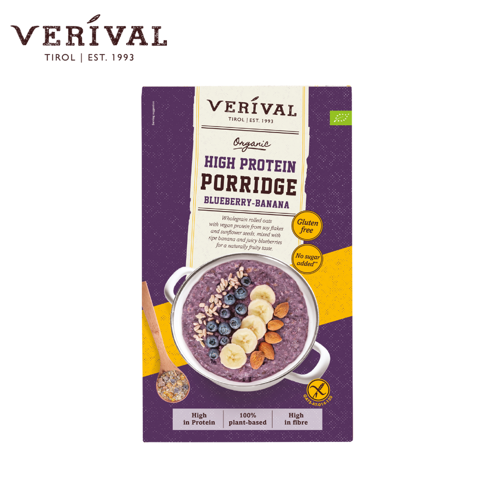 Organic High Protein Porridge Blueberry Banana