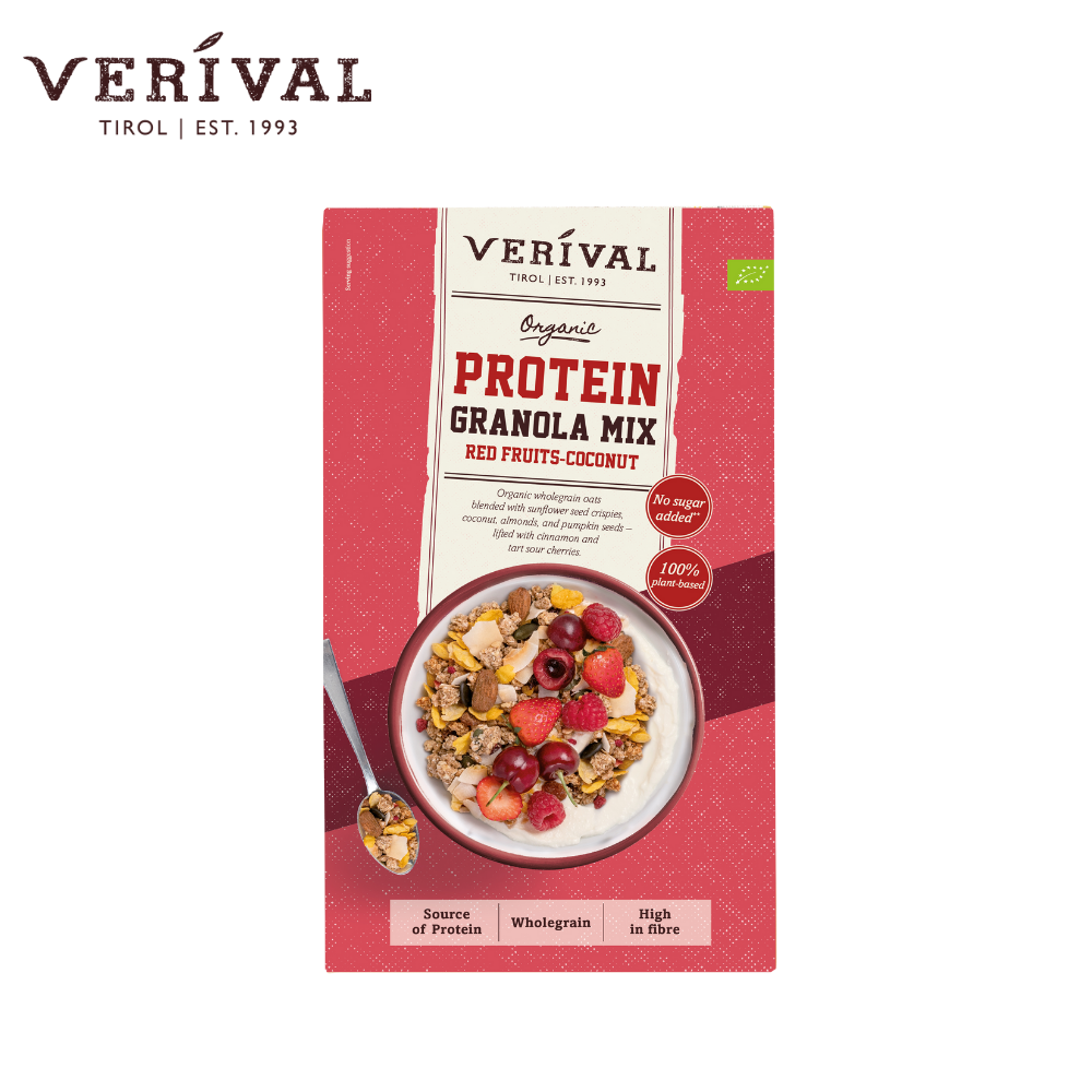 Verival Organic Protein Granola Mix Red Fruits Coconut