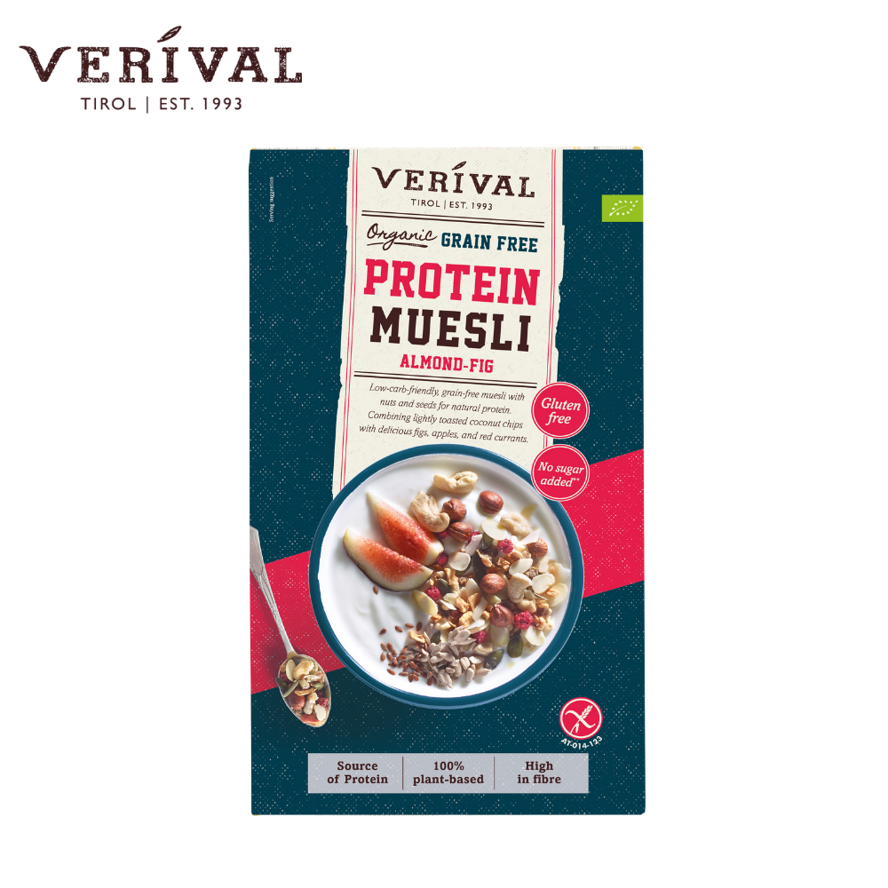 Verival Organic Grain-Free Protein Muesli Almond-Fig