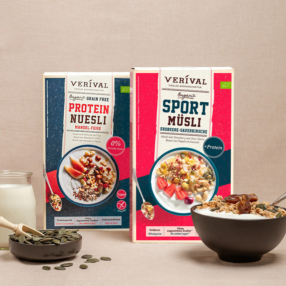 Verival Organic Protein Muesli Berry Cherry 325g